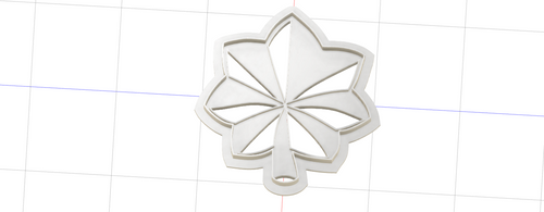 3D Printed US Army Maple Leaf Rank Insignia Cookie Cutter