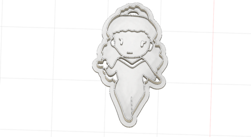 3D Model to Print Your Own Star Trek Deanna Troi Cookie Cutter DIGITAL FILE ONLY