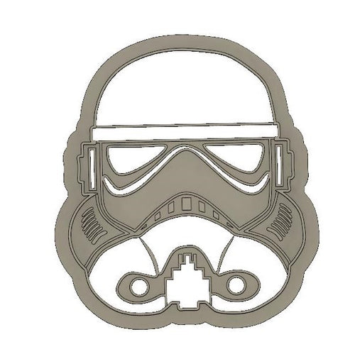 3D Model to Print Your Own Star Wars Storm Trooper Cookie Cutter DIGITAL FILE ONLY