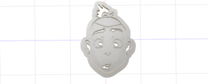 3D Printed Cookie Cutter inspired by Fan Art of Avatar the Last Air Bender Sokka