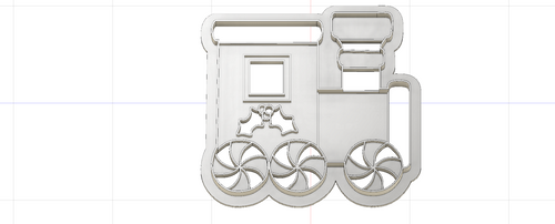 3D Printed Candy Train Cookie Cutter