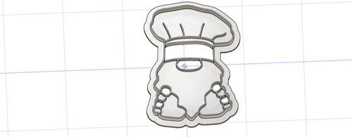 3D Model to Print Your Own Chef Gnome Cookie Cutter DIGITAL FILE ONLY