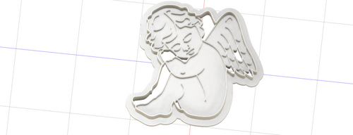 3D Model to Print Your Own Cherub Cookie Cutter DIGITAL FILE ONLY