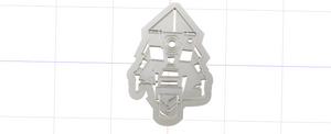 3D Printed Cookie Cutter Inspired by Borderlands Robot Claptrap