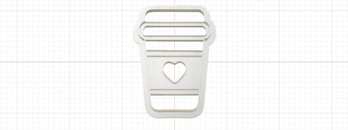 3D Model to Print Your Own Coffee Cup Cookie Cutter DIGITAL FILE ONLY