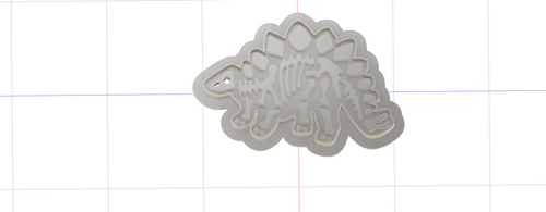 3D Model to Print Your Own Stegosaurus Fossil Cookie Cutter DIGITAL FILE ONLY