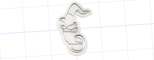 3D Model to Print Your Own Earthworm Jim Cookie Cutter DIGITAL FILE ONLY