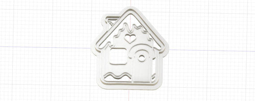 3D Model to Print Your Own Gingerbread House Cookie Cutter DIGITAL FILE ONLY