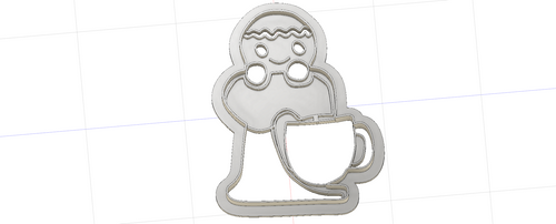 3D Model to Print Your Own Gingerbread Mixer Cookie Cutter DIGITAL FILE ONLY