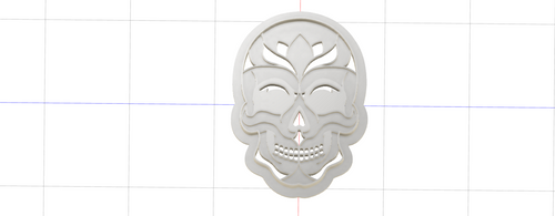 3D Model to Print Your Own Mancala Skull Cookie Cutter DIGITAL FILE ONLY