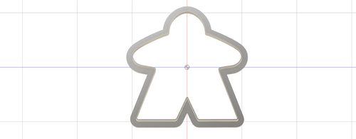 3D Model to Print Your Own Meeple Cookie Cutter DIGITAL FILE ONLY