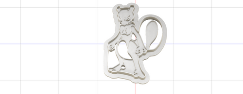 3D Model to Print Your Own Cookie Cutter Inspired by Pokemon Mew Two DIGITAL FILE