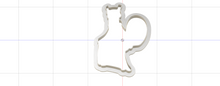 Load image into Gallery viewer, 3D Model to Print Your Own Cookie Cutter Inspired by Pokemon Mew Two DIGITAL FILE