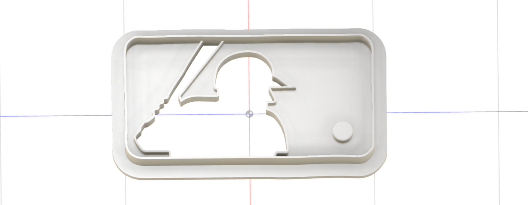 3D Printed Cookie Cutter Inspired by the MLB Logo