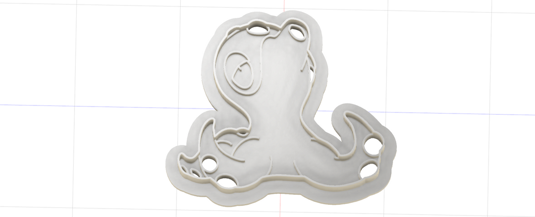 3D Printed Pokemon Octillery Cookie Cutter