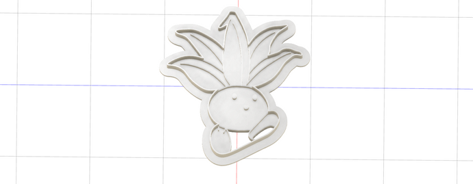 3D Model to Print Your Own Cookie Cutter Inspired by Pokemon Oddish DIGITAL FILE