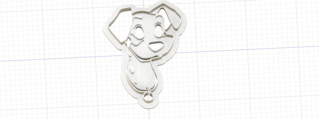 3D Printed Disney 101 Dalmatians Pongo Cookie Cutter