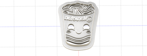 3D Model to Print Your Own Cartoon Raman Cookie Cutter DIGITAL FILE ONLY