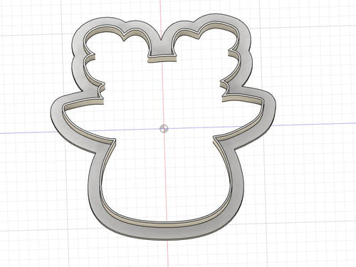 3D Model to Print Your Own Reindeer Head Outline Cookie Cutter DIGITAL FILE ONLY