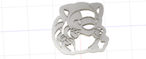 3D Model to Print Your Own Cookie Cutter Inspired by Pokemon Sandshrew DIGITAL FILE (Copy)