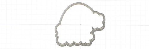 3D Model to Print Your Own Santa Hat Outline Cookie Cutter DIGITAL FILE ONLY