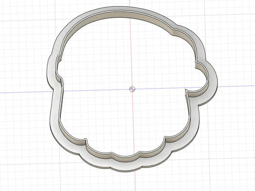 3D Model to Print Your Own Santa Head Outline Cookie Cutter DIGITAL FILE ONLY