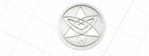 3D Model to Print Your Own Naruto Sasuke Eternal Sharingan Cookie Cutter DIGITAL FILE ONLY