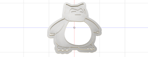 3D Model to Print Your Own Cookie Cutter Inspired by Pokemon Snorlax DIGITAL FILE