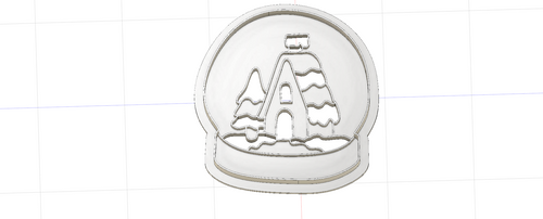 3D Model to Print Your Own Snow Globe Cookie Cutter DIGITAL FILE ONLY