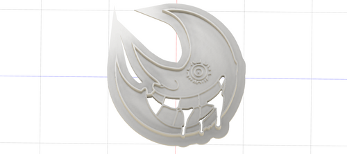 3D Model to Print Your Own Soul Eater Moon Cookie Cutter DIGITAL FILE ONLY