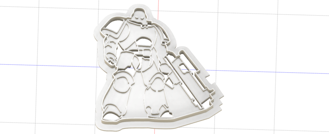 3D Printed Cookie Cutter Inspired by Warhammer Space Marine