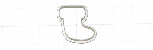 3D Model to Print Your Own Christmas Stocking Outline Cookie Cutter DIGITAL FILE ONLY