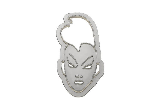 3D Model to Print Your Own X-men Storm Head Cookie Cutter DIGITAL FILE ONLY