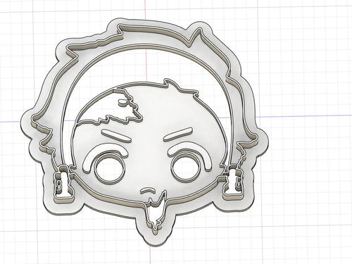 3D Model to Print Your Own Demon Slayer Tanjiro Cookie Cutter DIGITAL FILE ONLY