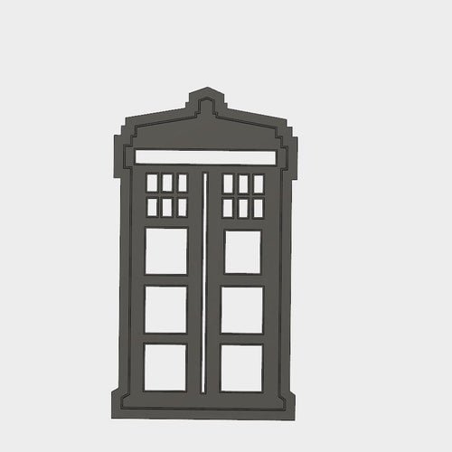 3D Model to Print Your Own Dr. Who Tardis Cookie Cutter DIGITAL FILE ONLY