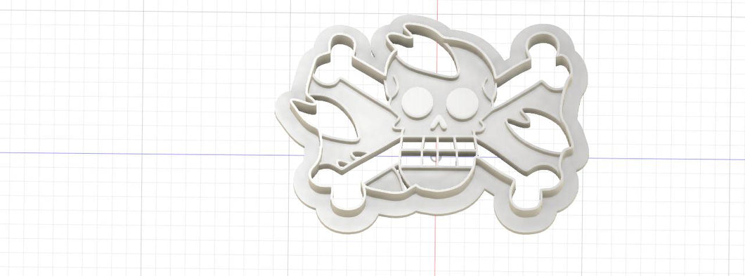 3D Printed One Piece Tony Tony Chopper Jolly Roger Cookie Cutter