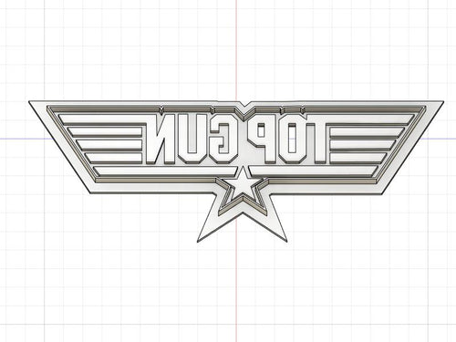 3D Model to Print Your Own Top Gun Logo Cookie Cutter DIGITAL FILE ONLY