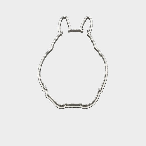 3D Model to Print Your Own Studio Ghibli Totoro Outline Cookie Cutter DIGITAL FILE ONLY