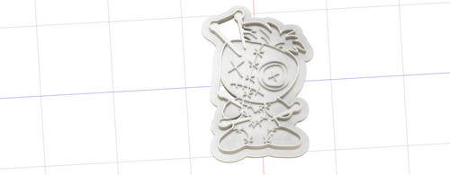 3D Model to Print Your Own Voodoo Doll Cookie Cutter DIGITAL FILE ONLY