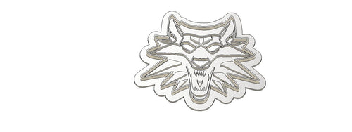 3D Model to Print Your Own The Witcher Video Game Wolf Symbol Cookie Cutter DIGITAL FILE ONLY