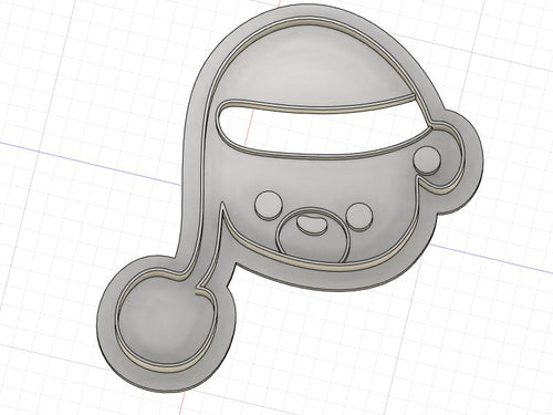 3D Model to Print Your Own Christmas Bear Cookie Cutter DIGITAL FILE ONLY