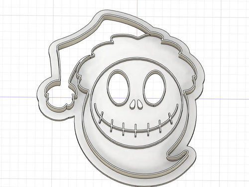 3D Model to Print Your Own Nightmare Before Christmas Santa Jack Cookie Cutter DIGITAL FILE ONLY