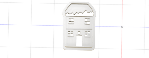 3D Model to Print Your Own Xmas Village House Cookie Cutter DIGITAL FILE ONLY