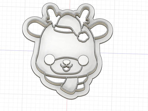 3D Model to Print Your Own Christmas Reindeer Cookie Cutter DIGITAL FILE ONLY