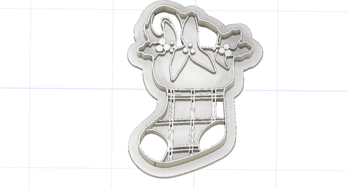 3D Model to Print Your Own Christmas Stocking Cookie Cutter DIGITAL FILE ONLY