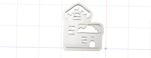 3D Model to Print Your Own Xmas Village House v2 Cookie Cutter DIGITAL FILE ONLY