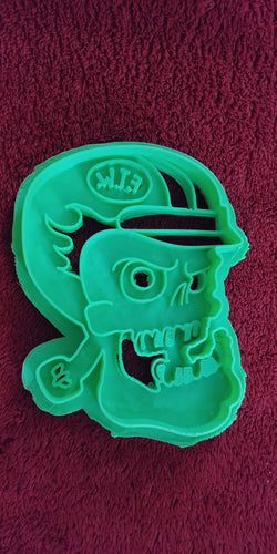 3D Printed Cookie Cutter Inspired by FTW Hot Rod Racer Skull