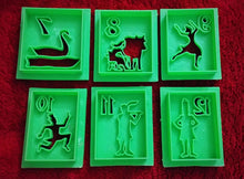 Load image into Gallery viewer, 3D Printed Cookie Cutters 12 Days of Christmas Set of 12