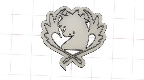 3D Model to Print Your Own Sitting Anime Fairy Tail Blue Pegasus Guild Cookie Cutter DIGITAL FILE ONLY