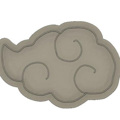 3D Model to Print Your Own Naruto Akakusti Emblem Cookie Cutter DIGITAL FILE ONLY